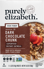 Dark Chocolate Chunk Superfood Oatmeal Multipack with Prebiotic Fiber