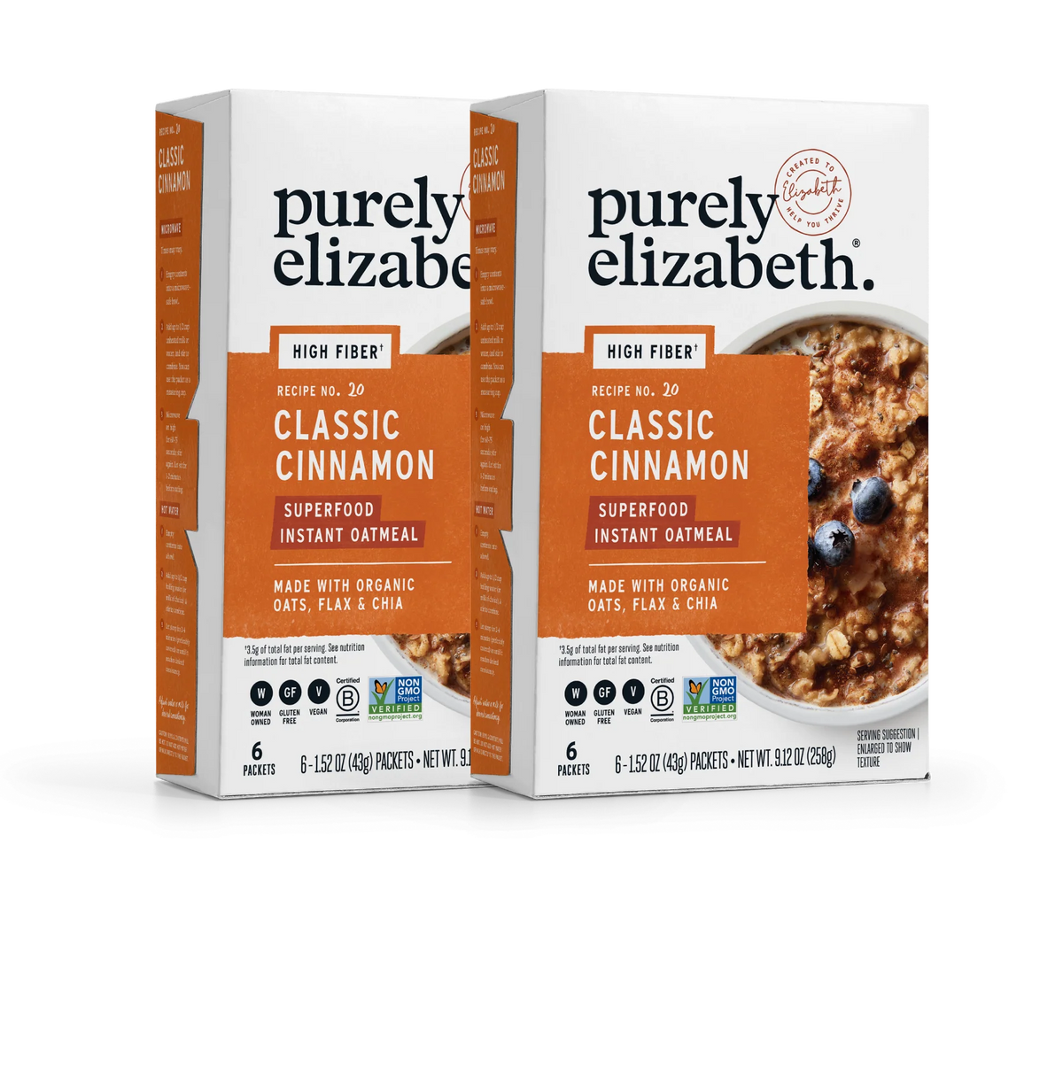 Classic Cinnamon Superfood Oatmeal Multipack with Prebiotic Fiber