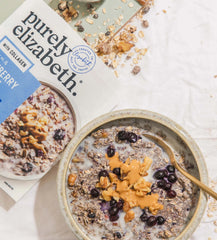 Blueberry Walnut Superfood Oatmeal Pouch with Collagen