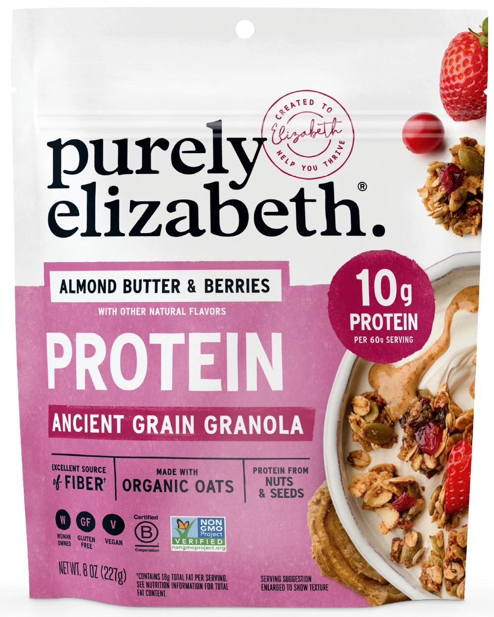Almond Butter & Berries Protein Granola